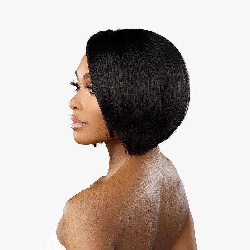 femme noire perruque courte carré cheveux noirs