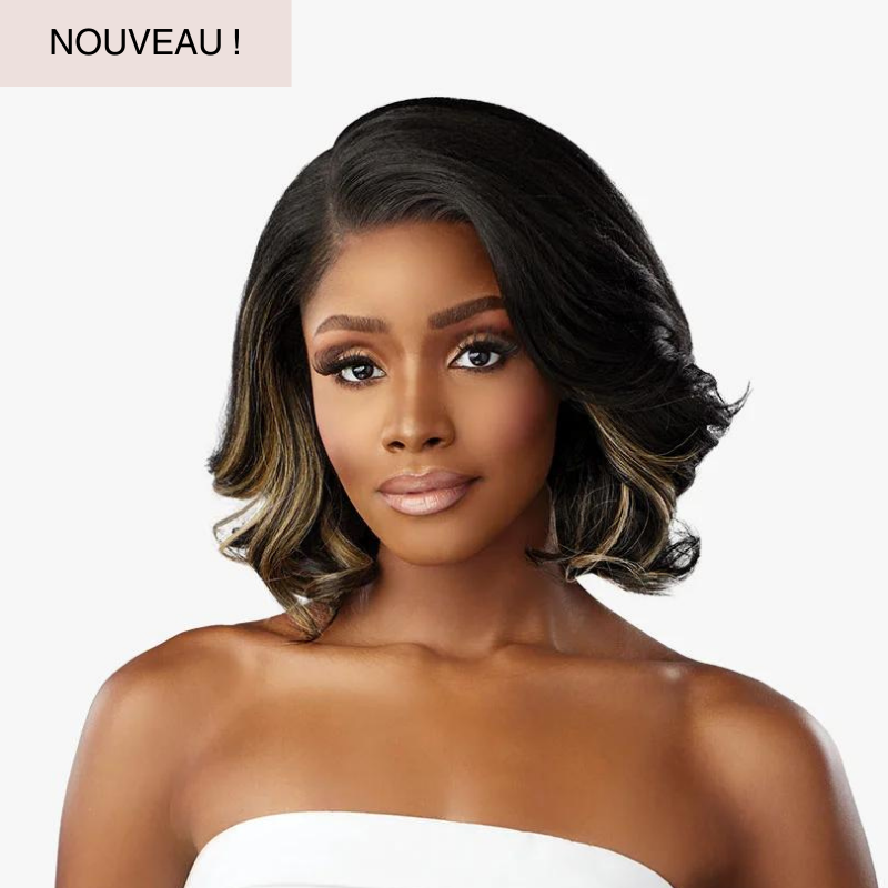 femme noire perruque cheveux épaules